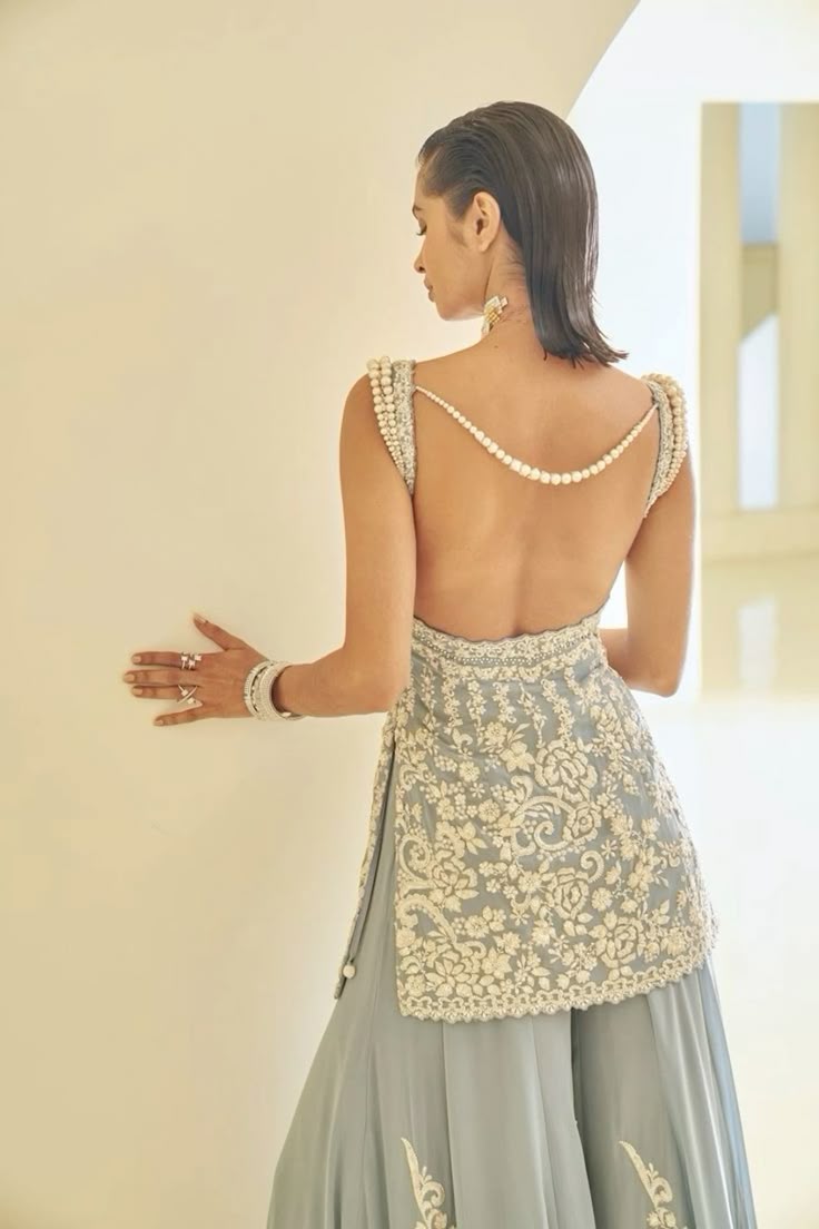 Ziya Anarkali Dress – Crimson Bloom