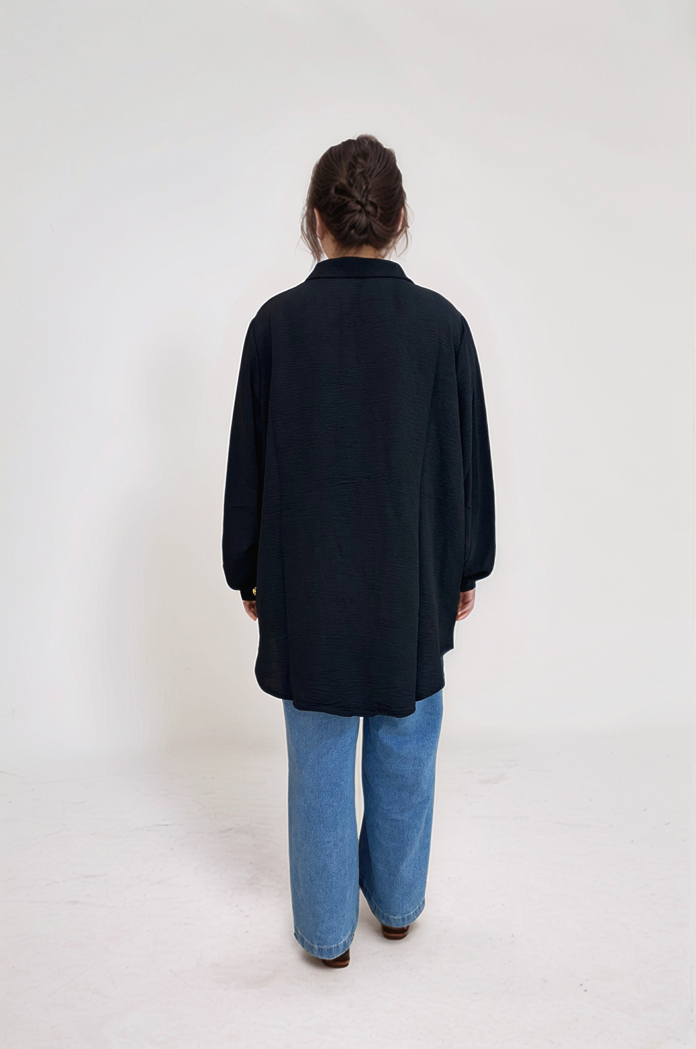 Crimson Flow Button-Down Shirt